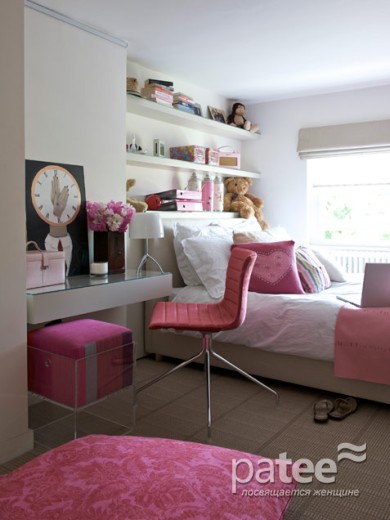 Розовый интерьер