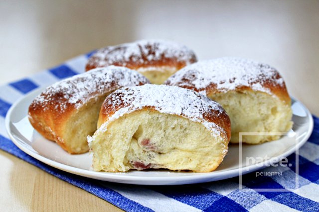 Булочки с джемом в духовке пошаговый рецепт Булочки с джемом в духовке пошаговый рецепт