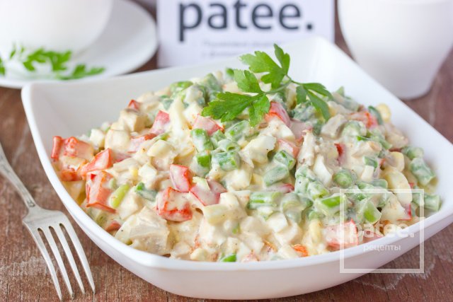 Приготовление салатов с курином мясом Приготовление салатов с курином мясом