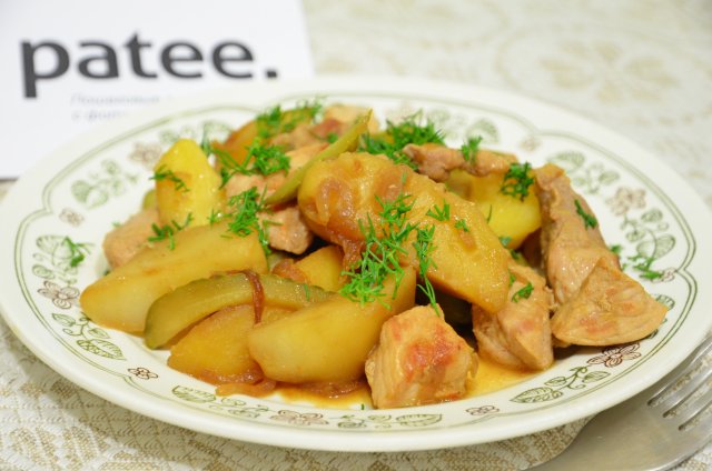 Свинина, тушенная с овощами - рецепт с фотографиями - Patee. Рецепты