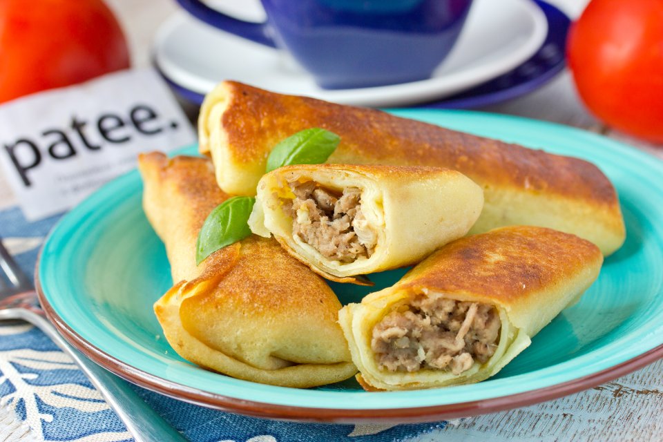 Блины с мясом - рецепт с фотографиями - Patee. Рецепты
