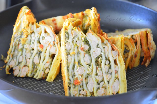 Лазанья с грибами и курицей - пошаговый рецепт с фото Лазанья с грибами и курицей - пошаговый рецепт с фото