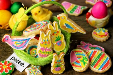 Пасхальное печенье с глазурью