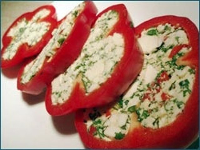 Перец болгарский фаршированный холодная закуска рецепт