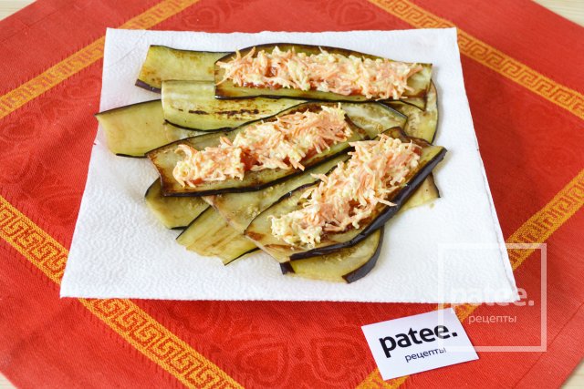 Закуска из баклажанов с фетой и чесноком, рецепт с фото картинки Закуска из баклажанов с фетой и чесноком, рецепт с фото картинки