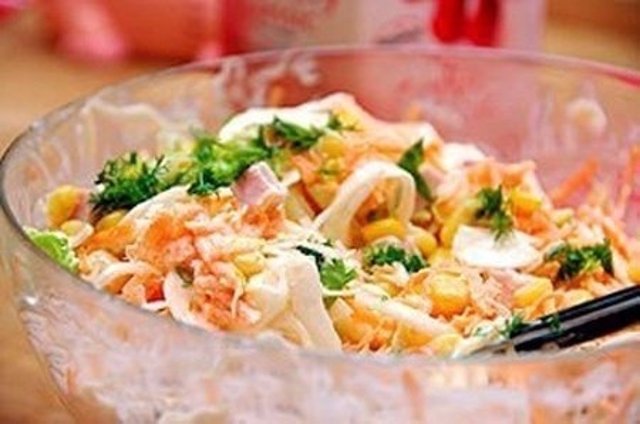 Салаты с ветчиной и овощами рецепты с Салаты с ветчиной и овощами рецепты с