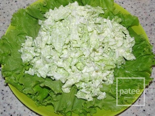 Салат из семги и пекинской капусты рецепт с очень вкусный