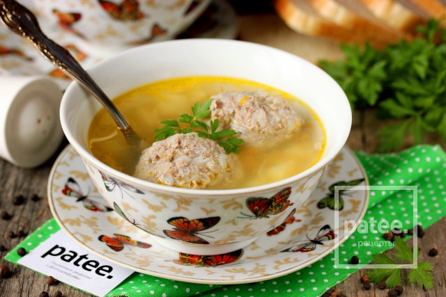 пошаговые фото рецепты суп с тефтелями пошаговые фото рецепты суп с тефтелями