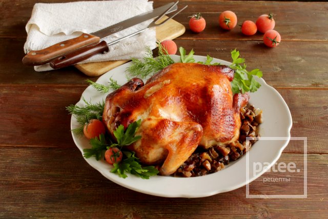Курица в духовке с шампиньонами рецепты простые и вкусные