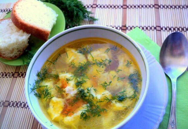 Суп с клецками пошаговый с фото с курицей