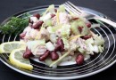 Салат из фасоли с курицей