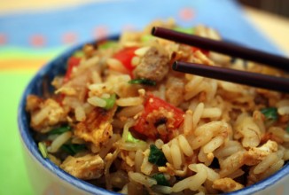 Рис со свининой