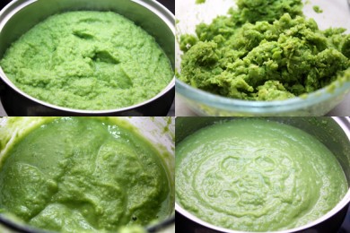 Суп-пюре из зеленого горошка - приготовление