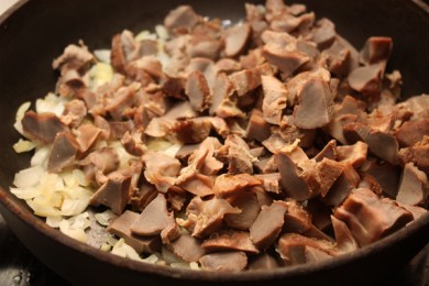 Желудки индейки - приготовление