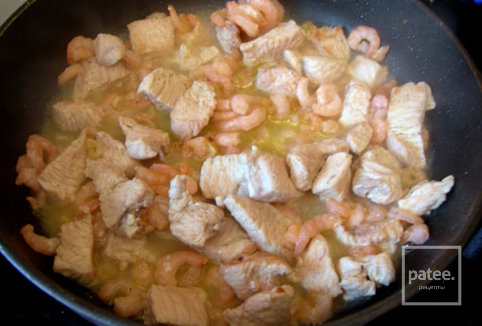 Тальятелле с индейкой и креветками - Шаг 2