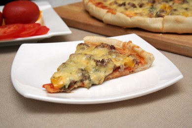 Рецепт Пицца с мясным фаршем