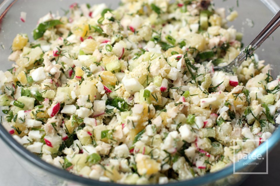 Окрошка на тане - Шаг 8