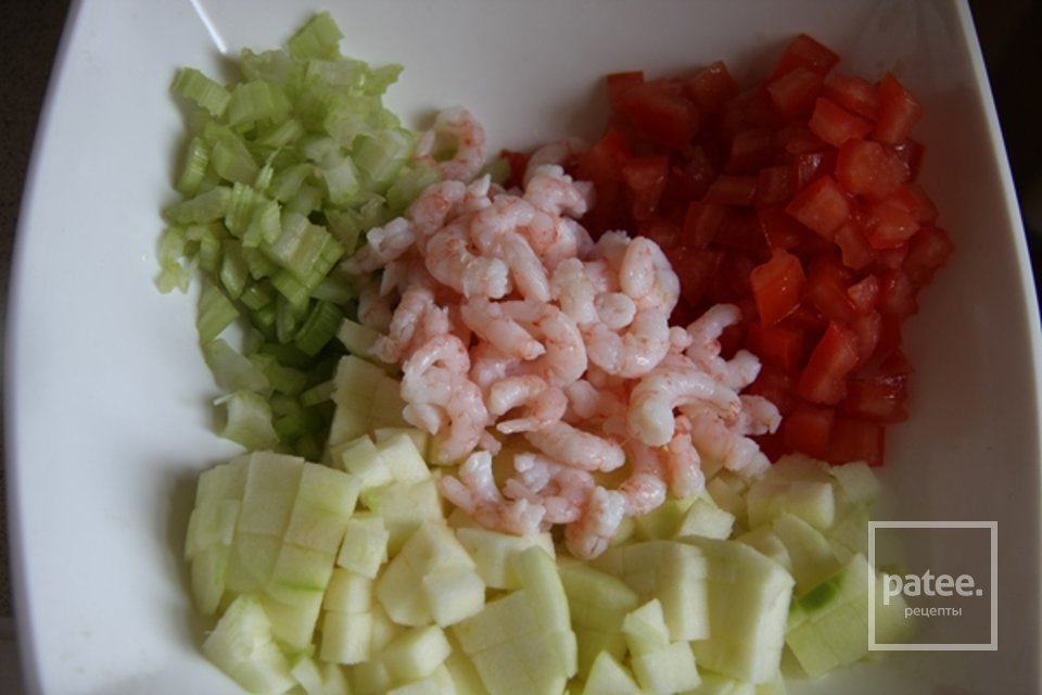 Салат с креветками - Шаг 3