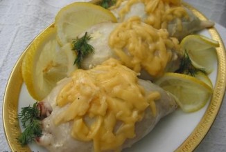 Кальмары фаршированные грибами