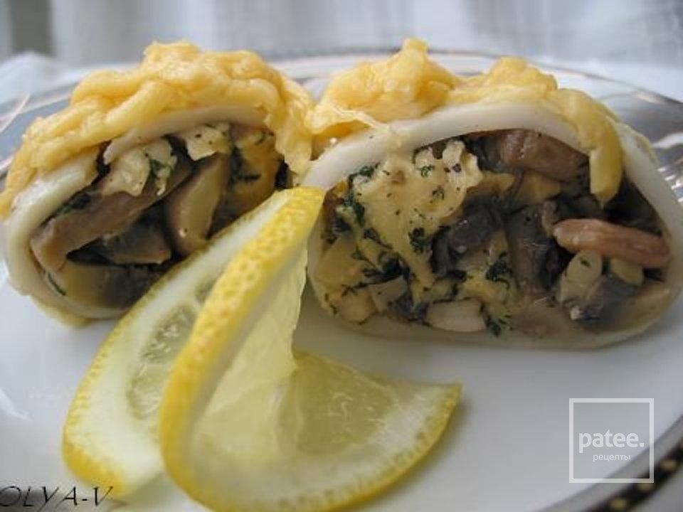 Кальмары фаршированные грибами - Шаг 3