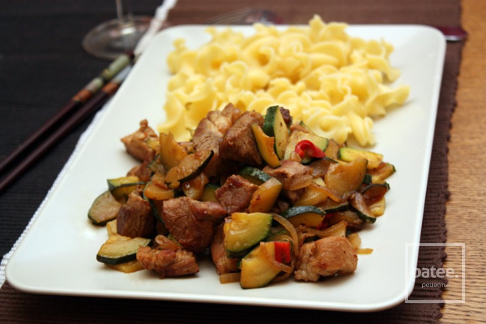 Свинина с кабачками - Шаг 6