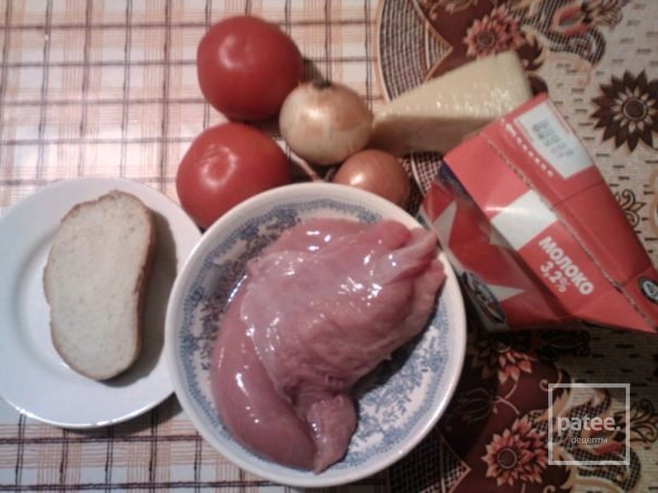 Котлеты из индейки c помидором с сыром - Шаг 1