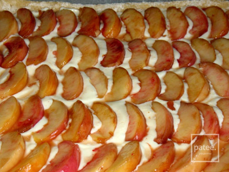 Пирог с творогом и свежими персиками - Шаг 4