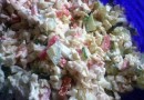 Салат с кальмарами