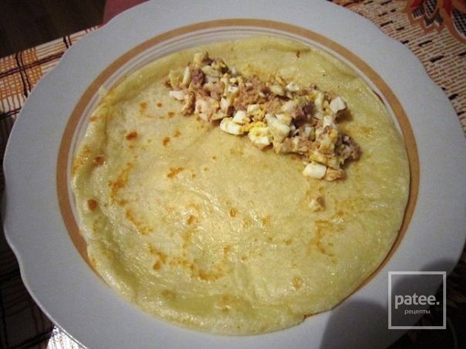 Блинчики с начинкой из печени утки - Шаг 6