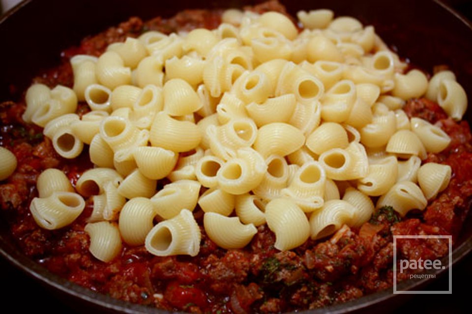 Паста с мясной подливкой - Шаг 5
