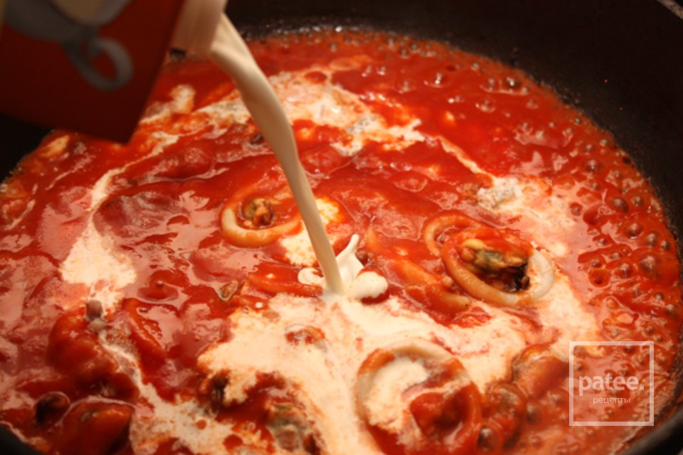 Паста с морепродуктами - Шаг 4