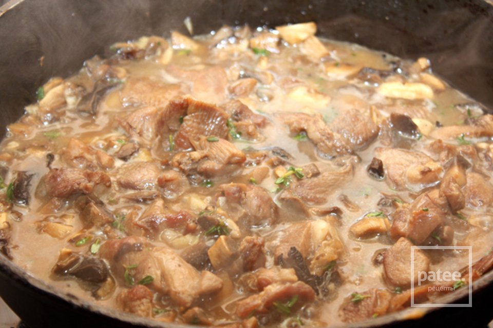 Паста с индейкой и грибами - Шаг 6