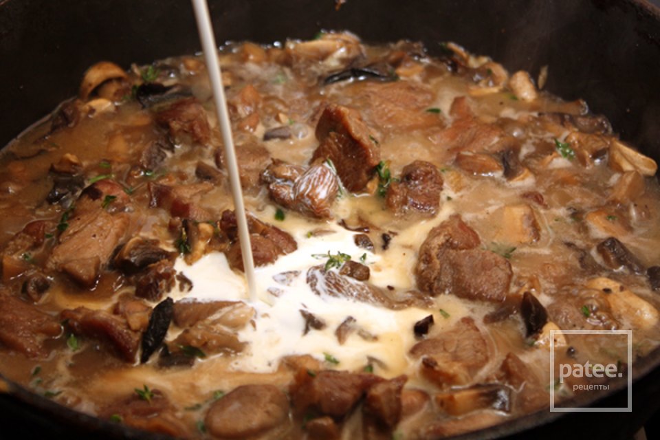 Паста с индейкой и грибами - Шаг 7