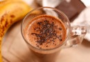 Горячий банановый коктейль с шоколадом