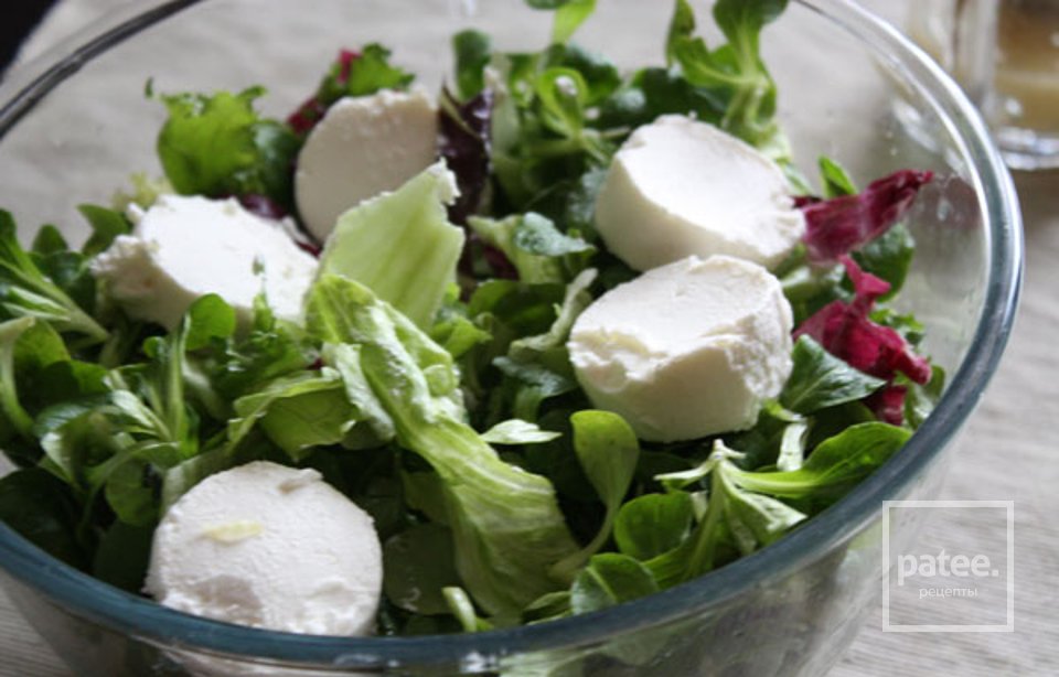 Зеленый салат с козьим сыром - Шаг 3