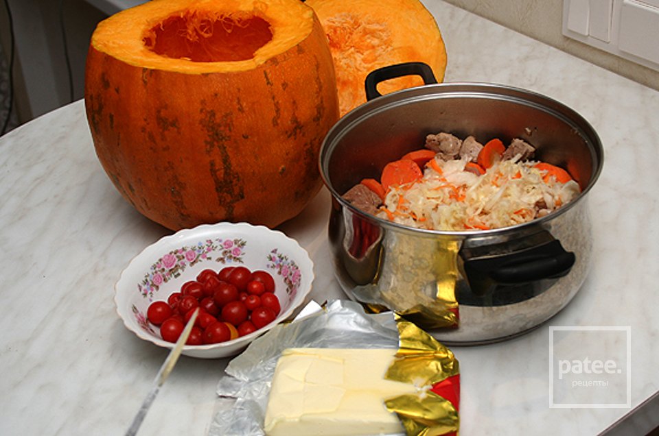 Тыква с мясом говядины - Шаг 4
