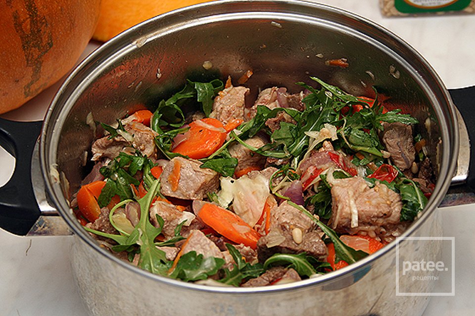 Тыква с мясом говядины - Шаг 5