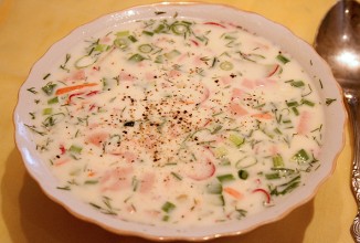 Окрошка на минеральной воде