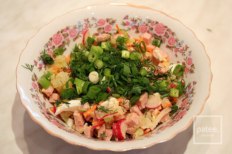 Окрошка на минеральной воде - Шаг 6