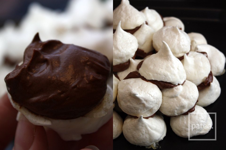 Торт из безе с шоколадным кремом - Шаг 10