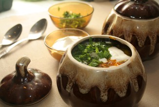 Суп из домашних пельменей