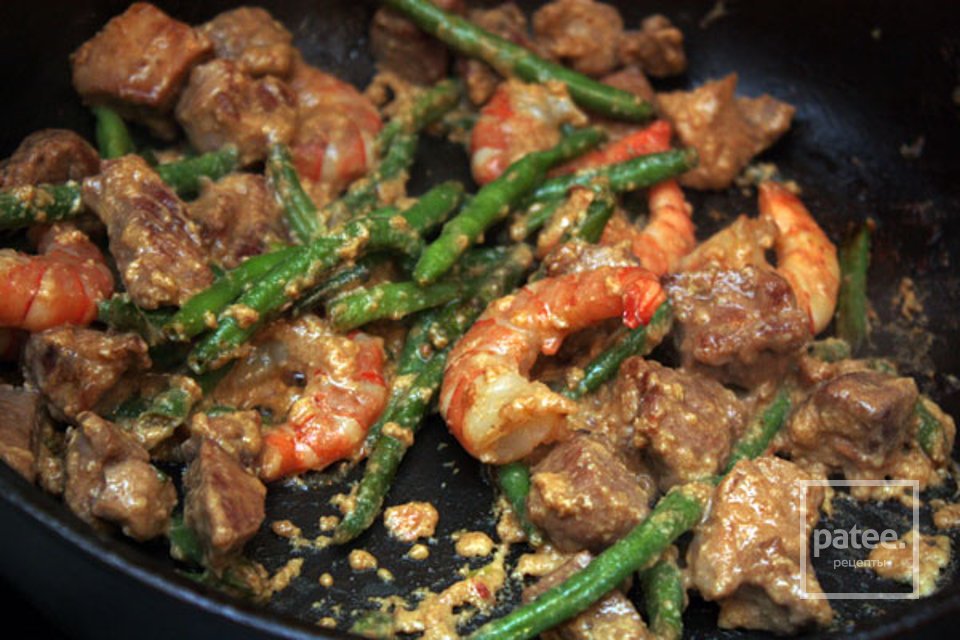 Рисовая лапша с мясом и креветками - Шаг 5