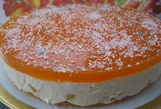 Персиковый торт-суфле