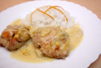 Цыпленок в апельсиновом соусе