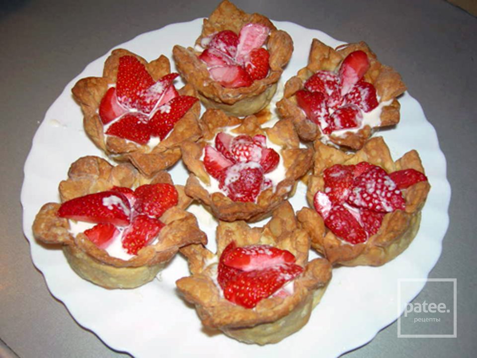 Клубничные корзинки со сливочным желе - Шаг 7