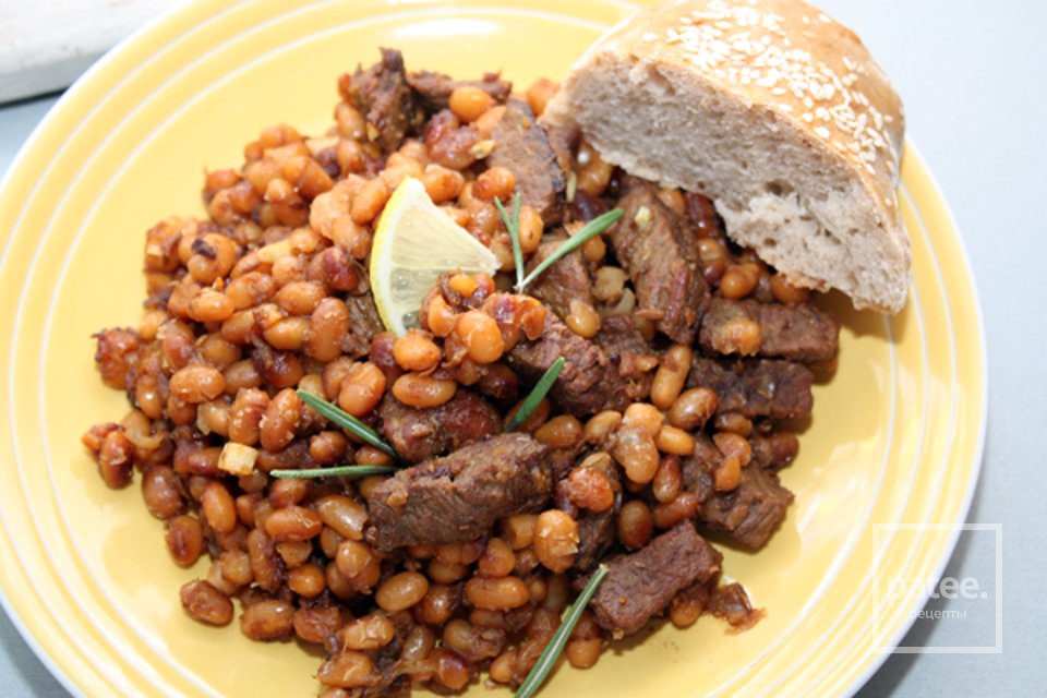 Пряное мясо с фасолью - Шаг 8