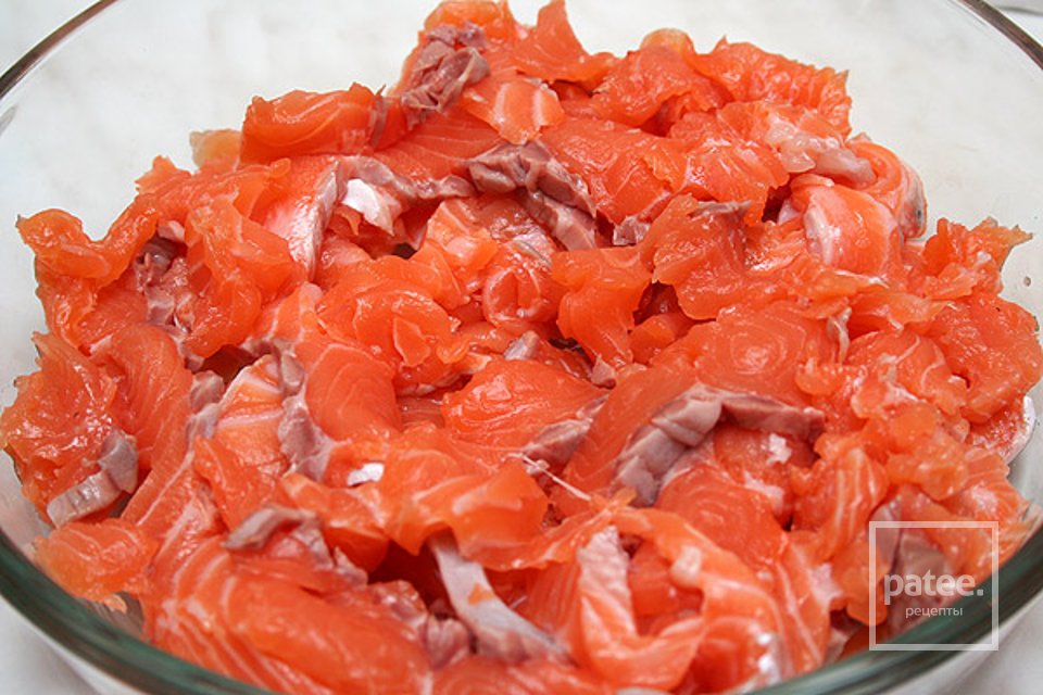 Блинчатый пирог с лососем - Шаг 5