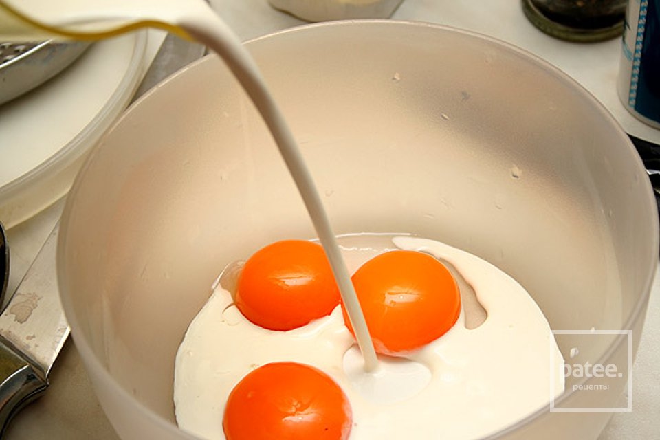 Блинчатый пирог с лососем - Шаг 8