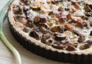 Киш с шампиньонами и салом