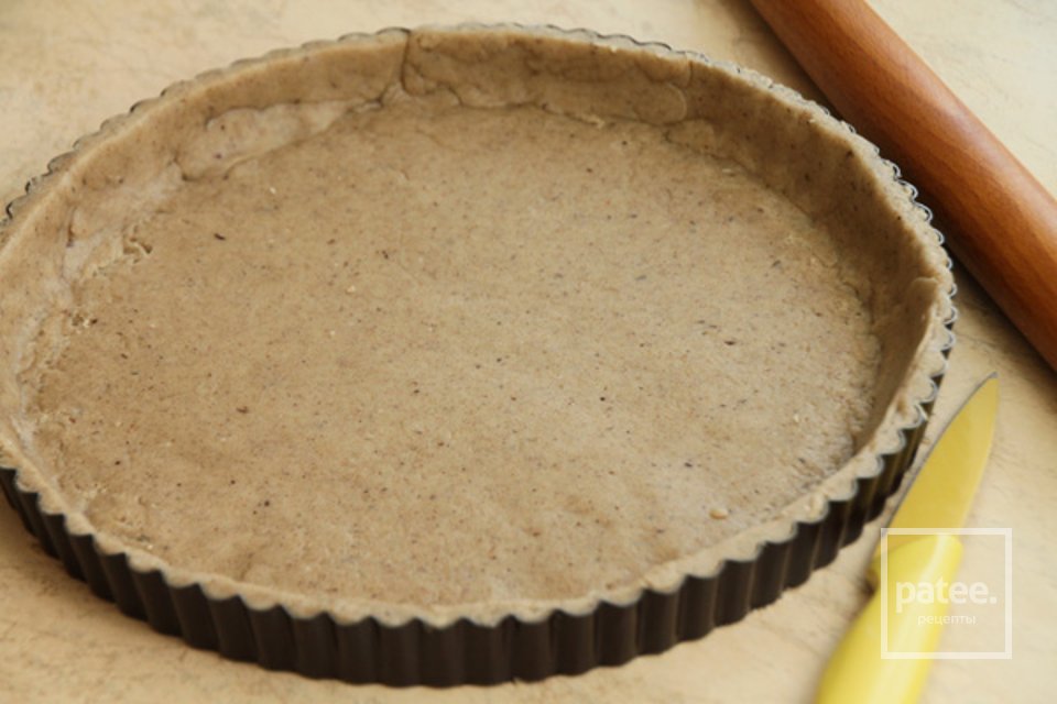 Киш с шампиньонами и салом - Шаг 2